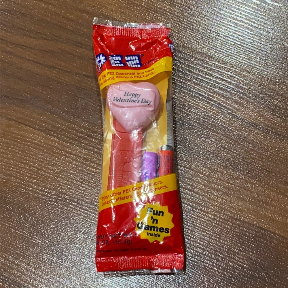 Pez pink heart “Happy Valentine’s Day”